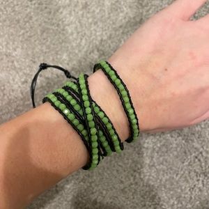 GREEN WRAP BRACELET